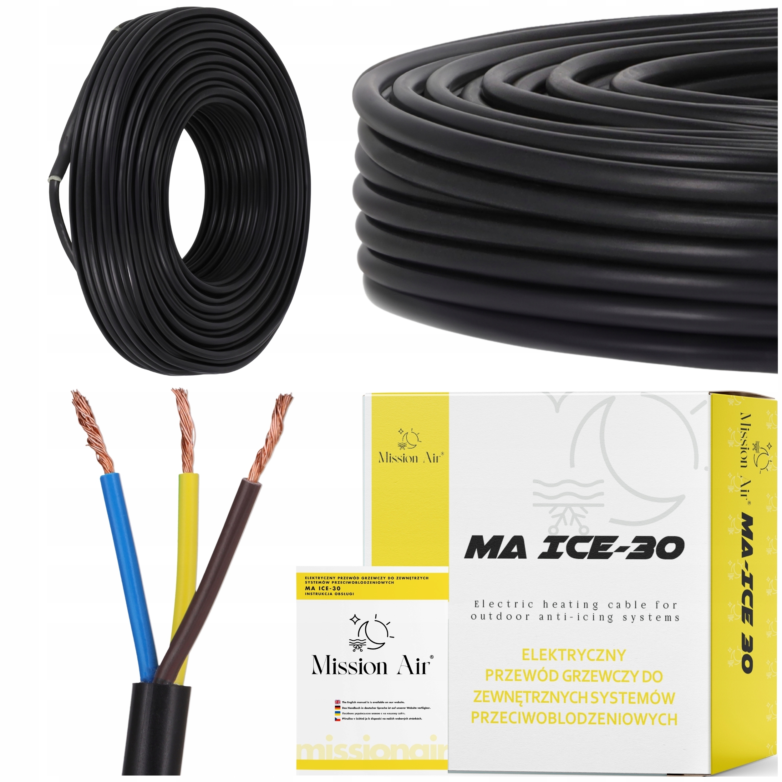 Topný Kabel Proti Námraze ICE-30W/M 1470W 49 M