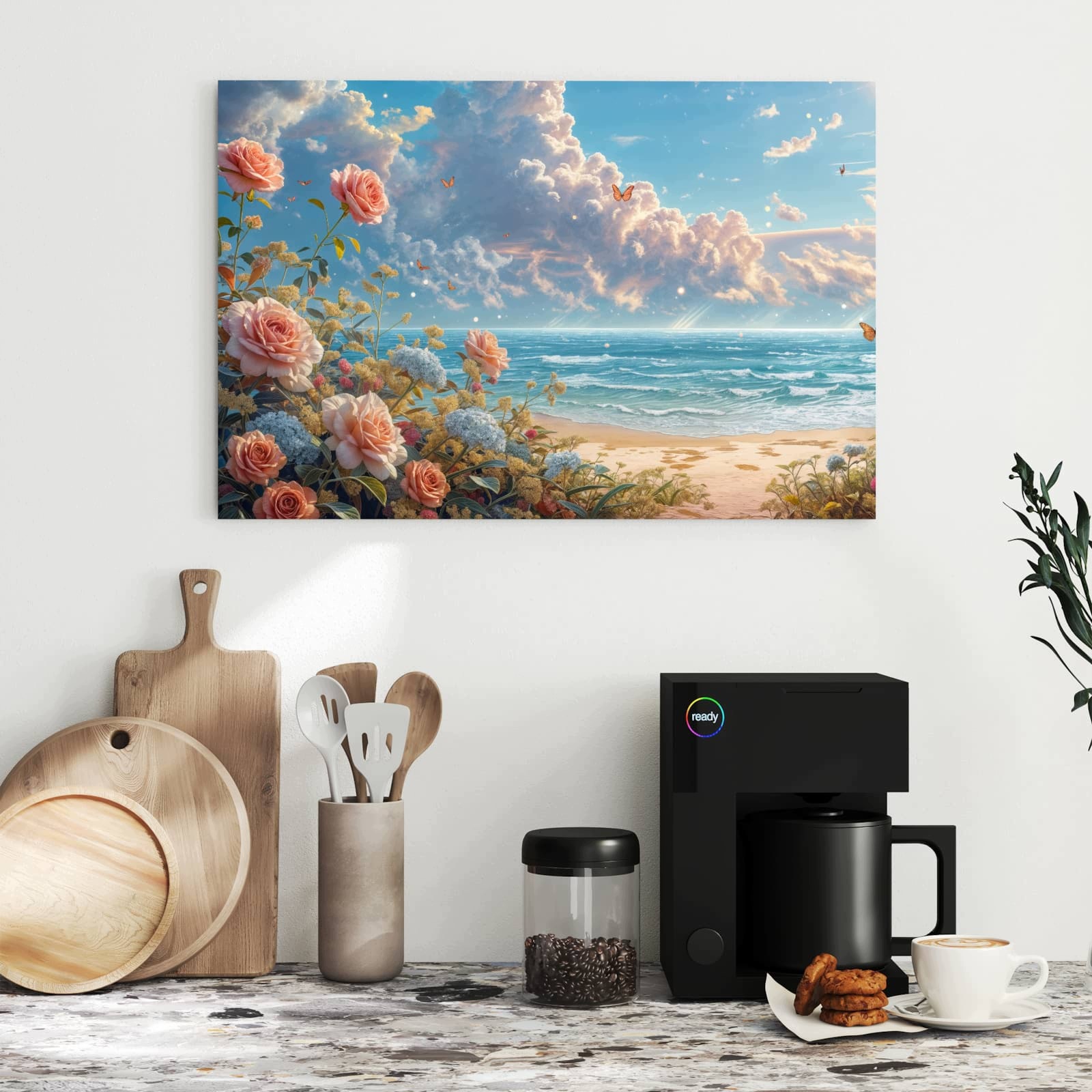 Magnetická tabule Czas na pláže Růže 60 × 40 cm