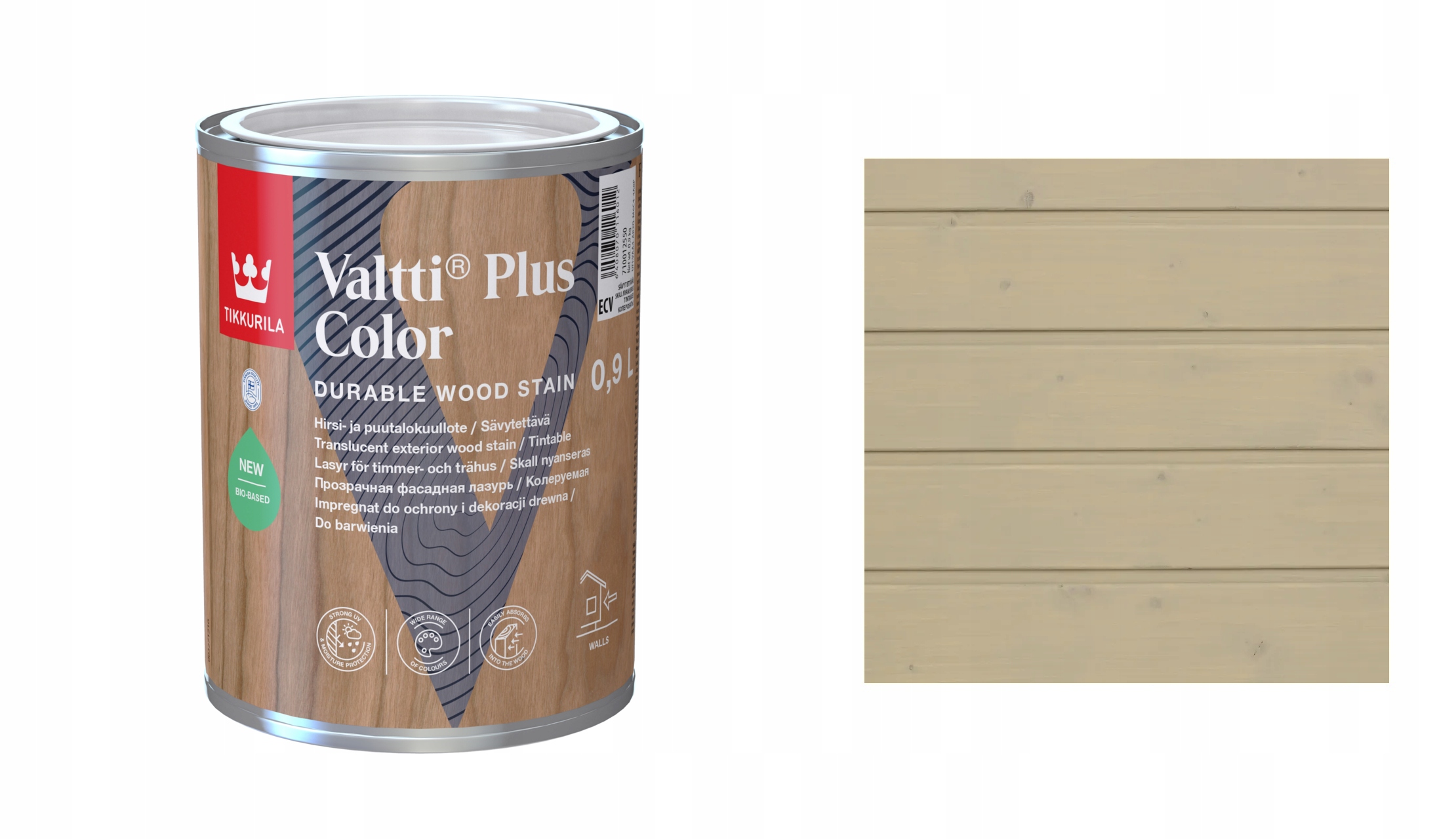 TIKKURILA VALTTI PLUS COLOR 0,9L 230A ALTOSTRATUS IMPREGNAT SZYBKOSCHNĄCY