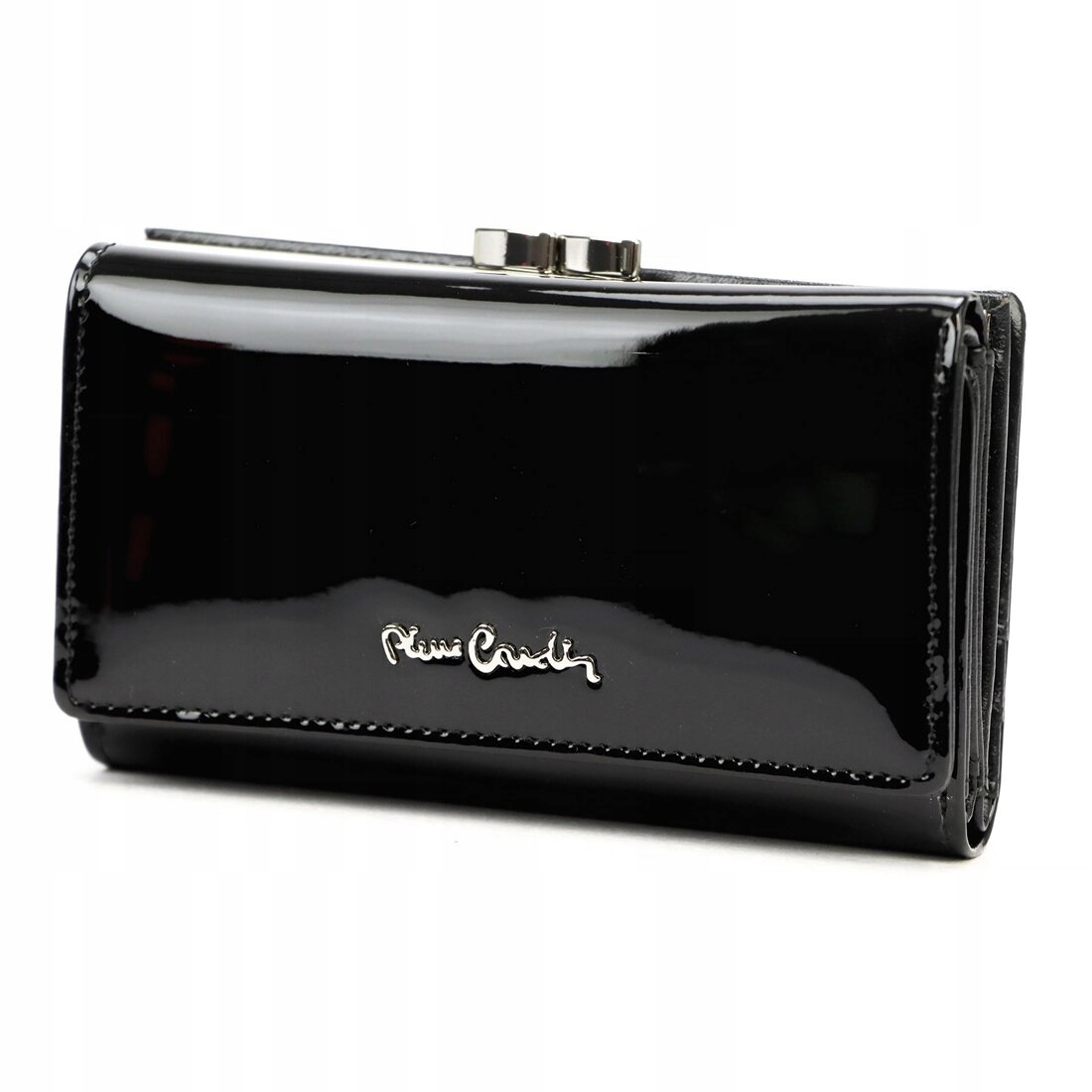 Pierre Cardin dámská horizontální kožená peněženka Černá 07 Shiny 108