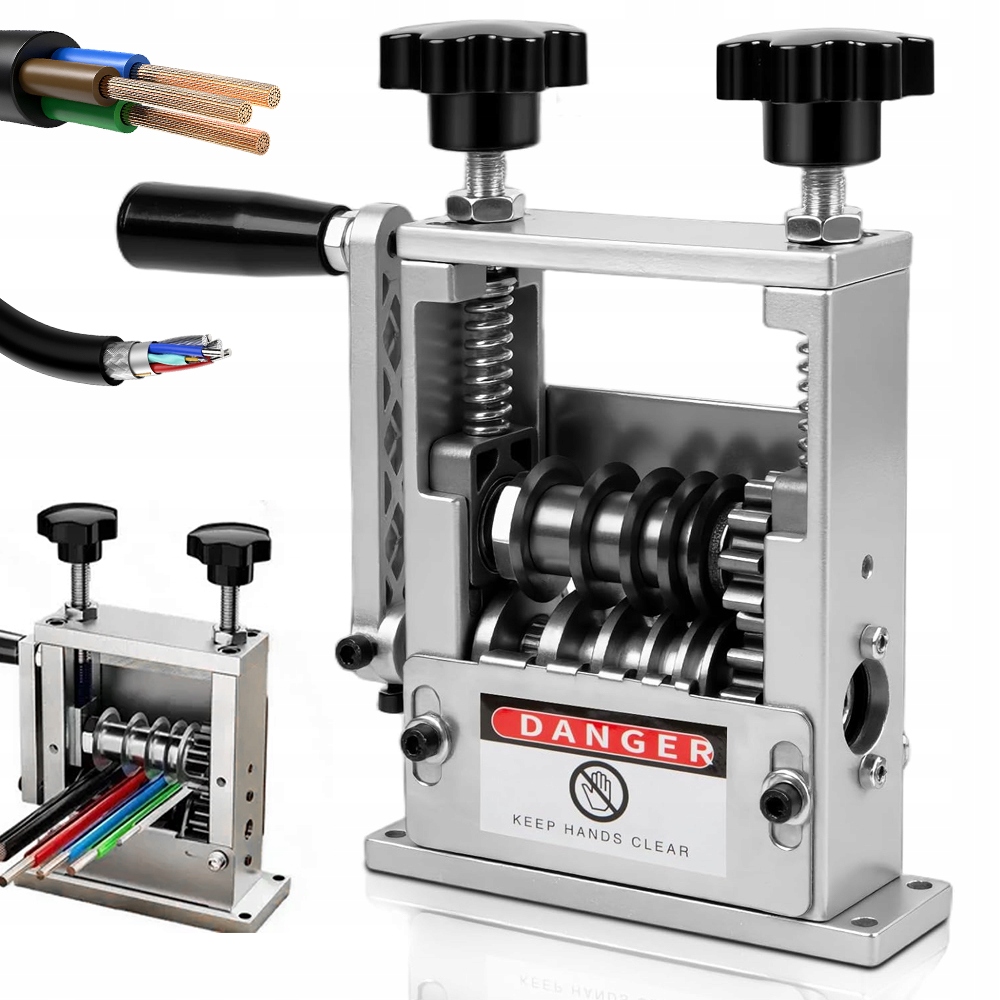 Přenosný Stahovač Izolace 6 Kanálů 5 Čepelí Na Drát 3-17 MM