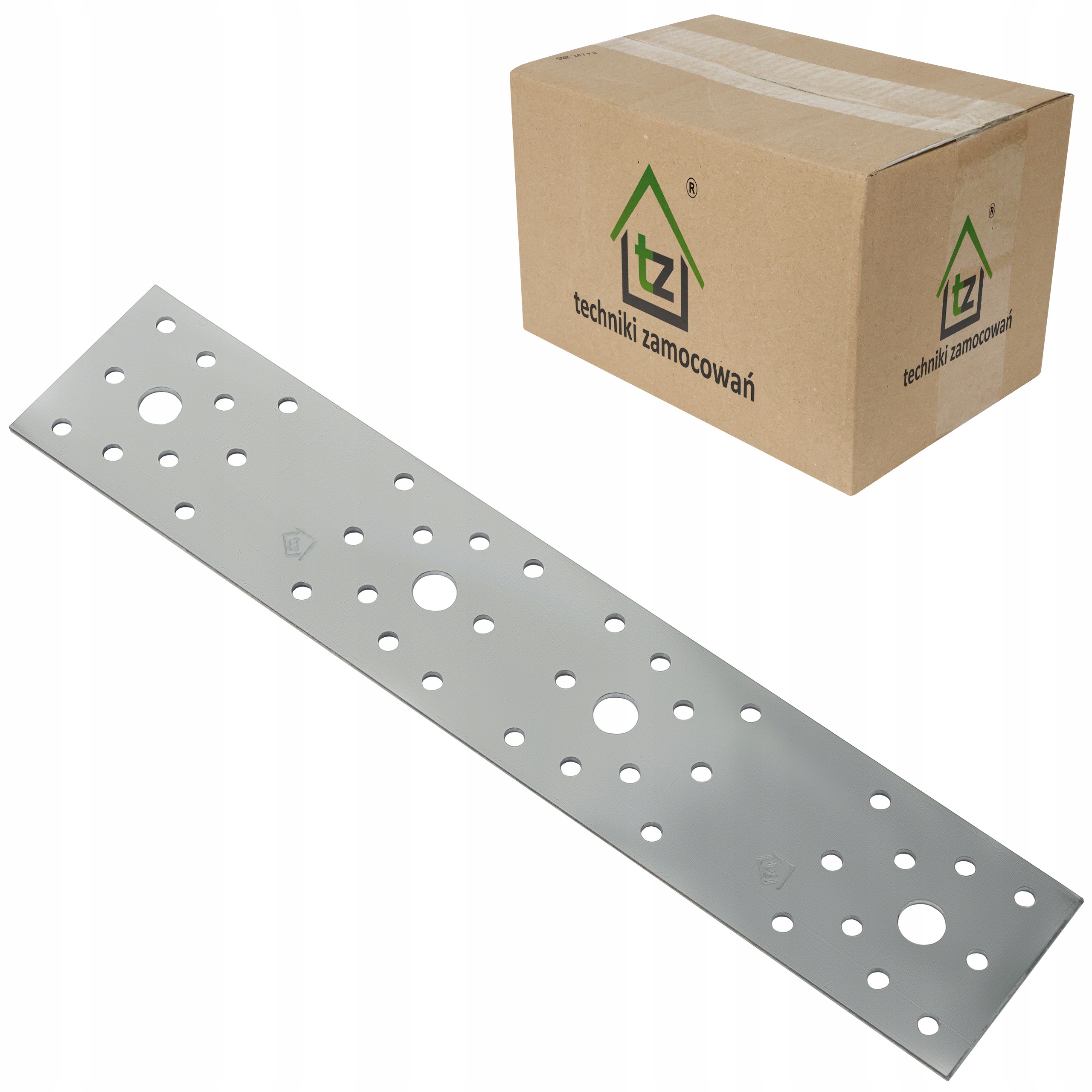 Ploché tesárske spojky 280 x 55 x 2,5 mm 50 ks Perforované dlaždice LP4