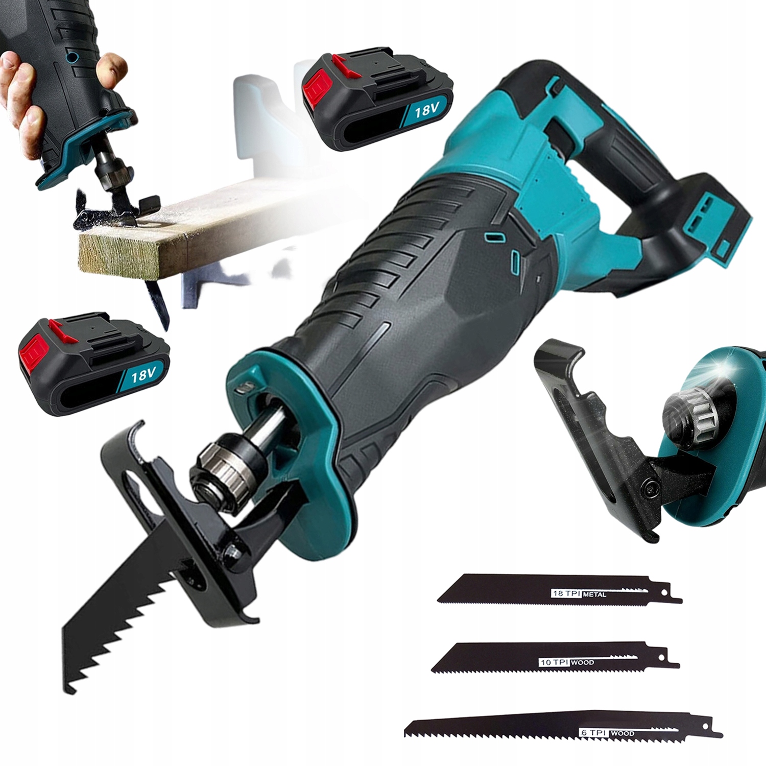 Bezdrátová šavlová pila 3500 Obr 150 mm Řezání pro větve trubek