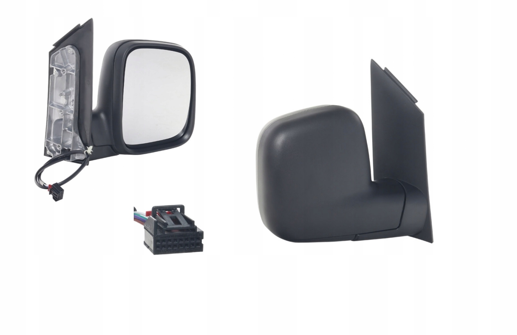 Vw Caddy III 2004-2015 Nové Elektrické Vyhřívané Zrcátko Černé Pravé