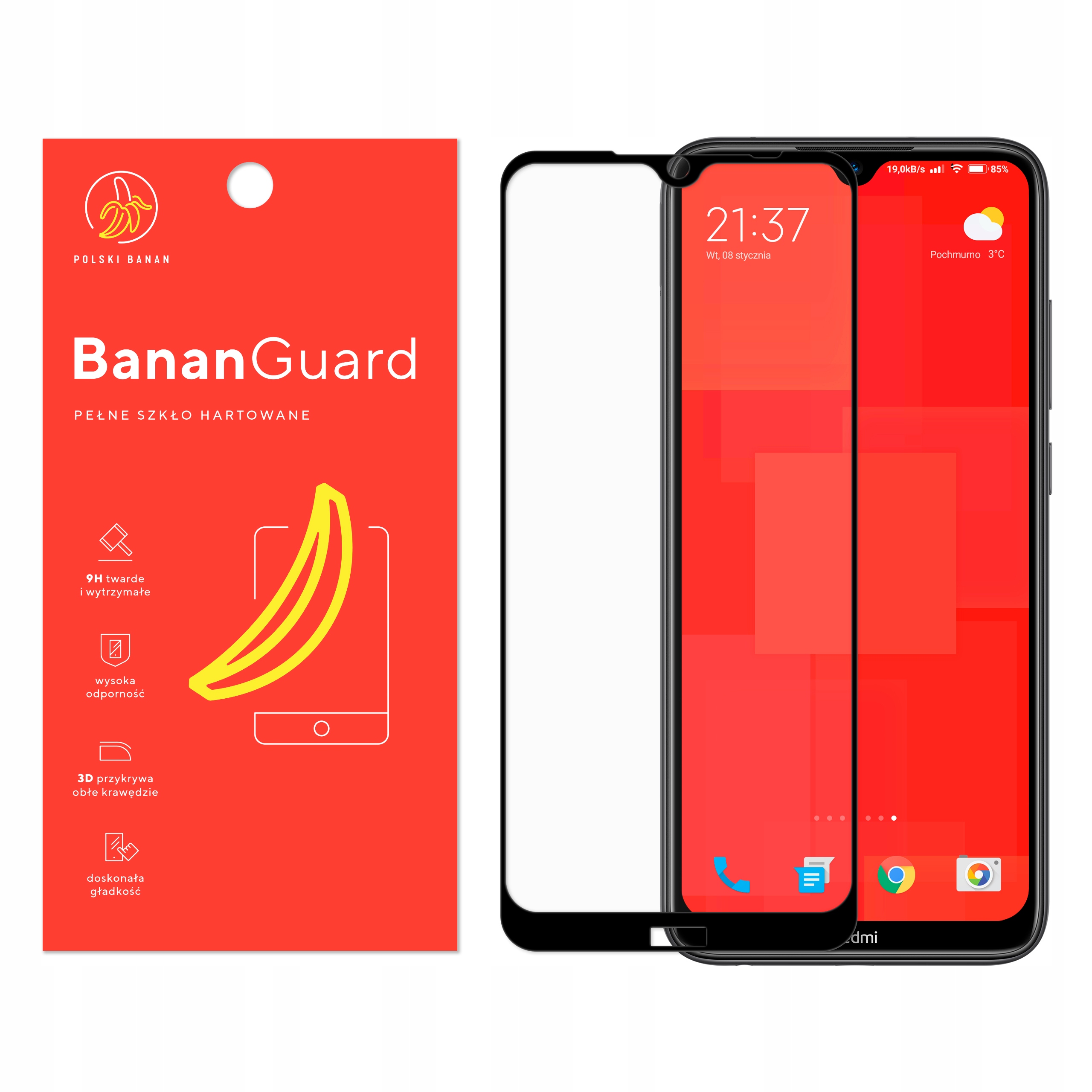 

Szkło Hartowane 3D do Xiaomi Redmi Note 8T