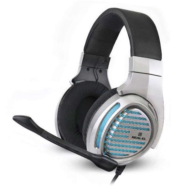 

Gemingowe Słuchawki z Mikrofonem Real-el GDX-7670