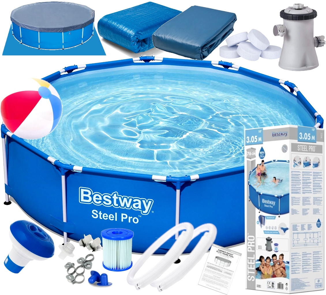 

305x76 Basen Z Pompą stelażowy dla dzieci Zestaw