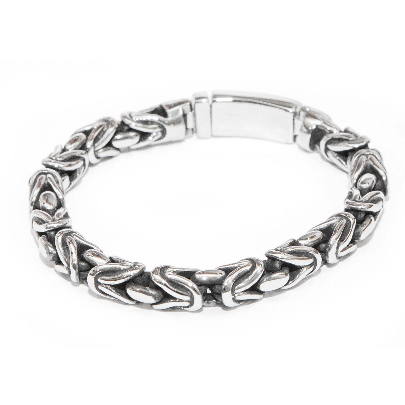 Kožený náramek z oceli pro muže, šperky