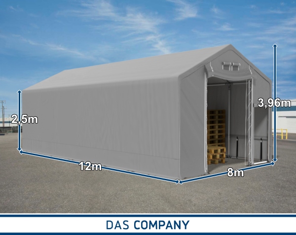 Namiot magazynowy 8x12 2,5 HALA NAMIOTOWA PRIME Szerokość 8 m