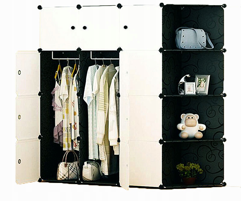 MODUŁOWA SZAFA GARDEROBA przechowywanie SYSTEM Kod producenta 1012 CZ-B CORNER