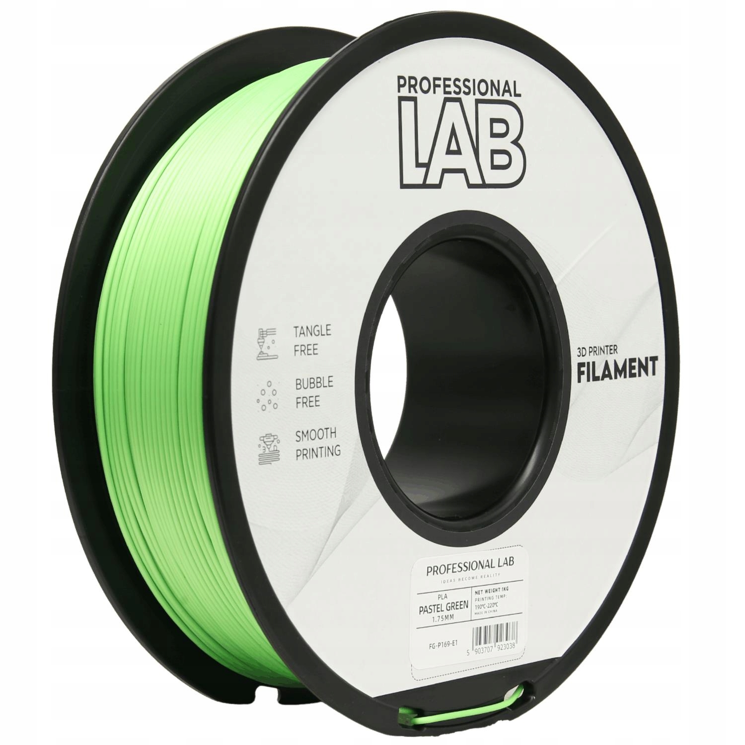 Filament PLA Professional Lab 1,75 mm 1000 g zielony
