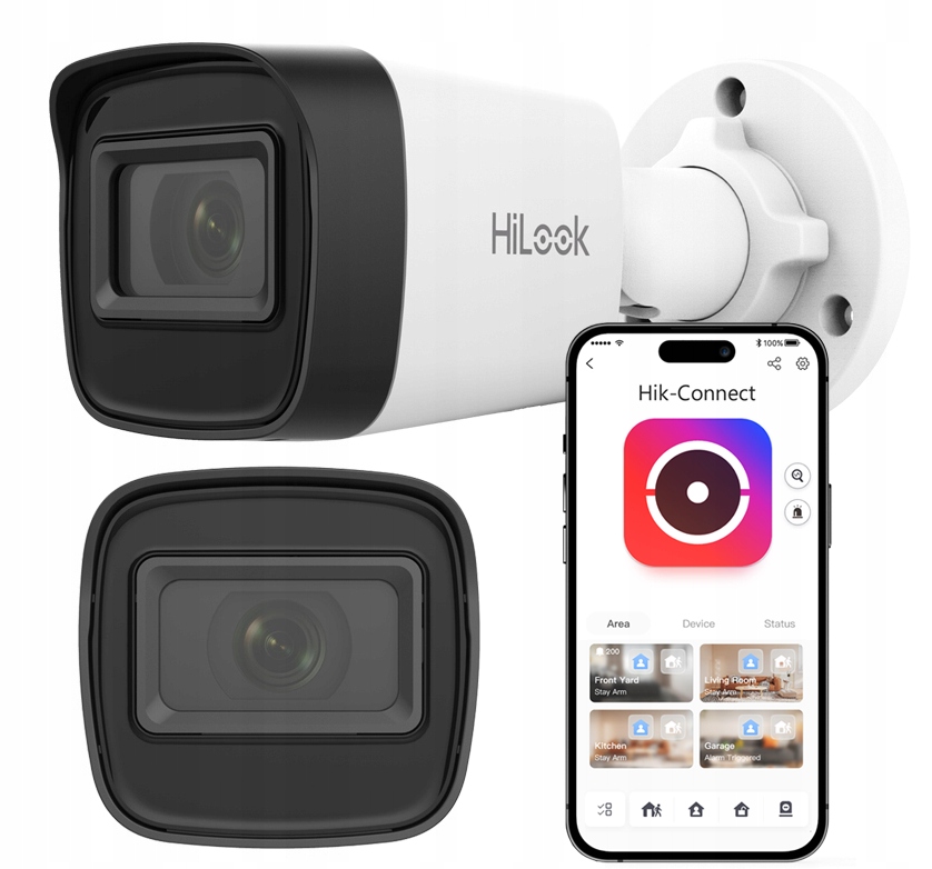 Kamera Ip Zewnętrzna 4MPx Ip HiLook by Hikvision 2,8MM IR20m Detekcja Ruchu