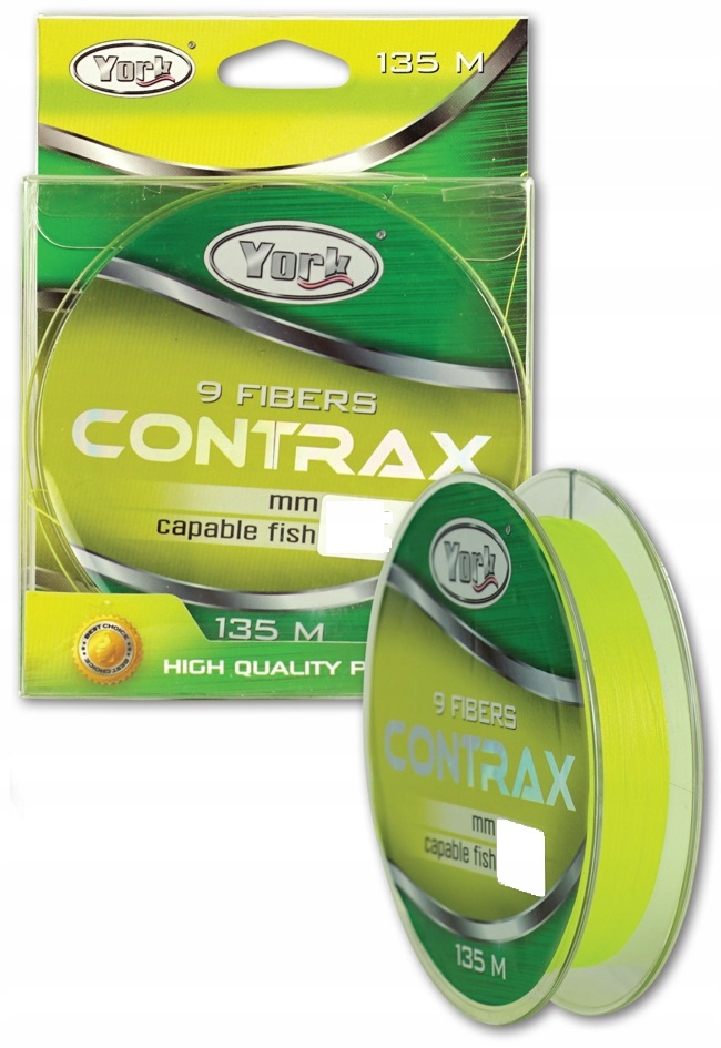 Plecionka York Contrax Fluo 0,14-0,16 9 Splotowa