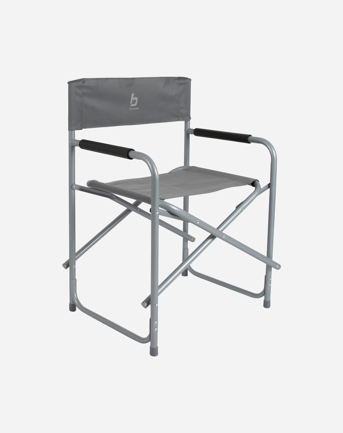 Krzesło reżyserskie stalowe szare Bo-Camp