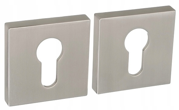 

Rozeta kwadrat wkładka nikiel szczotkowany Gamet