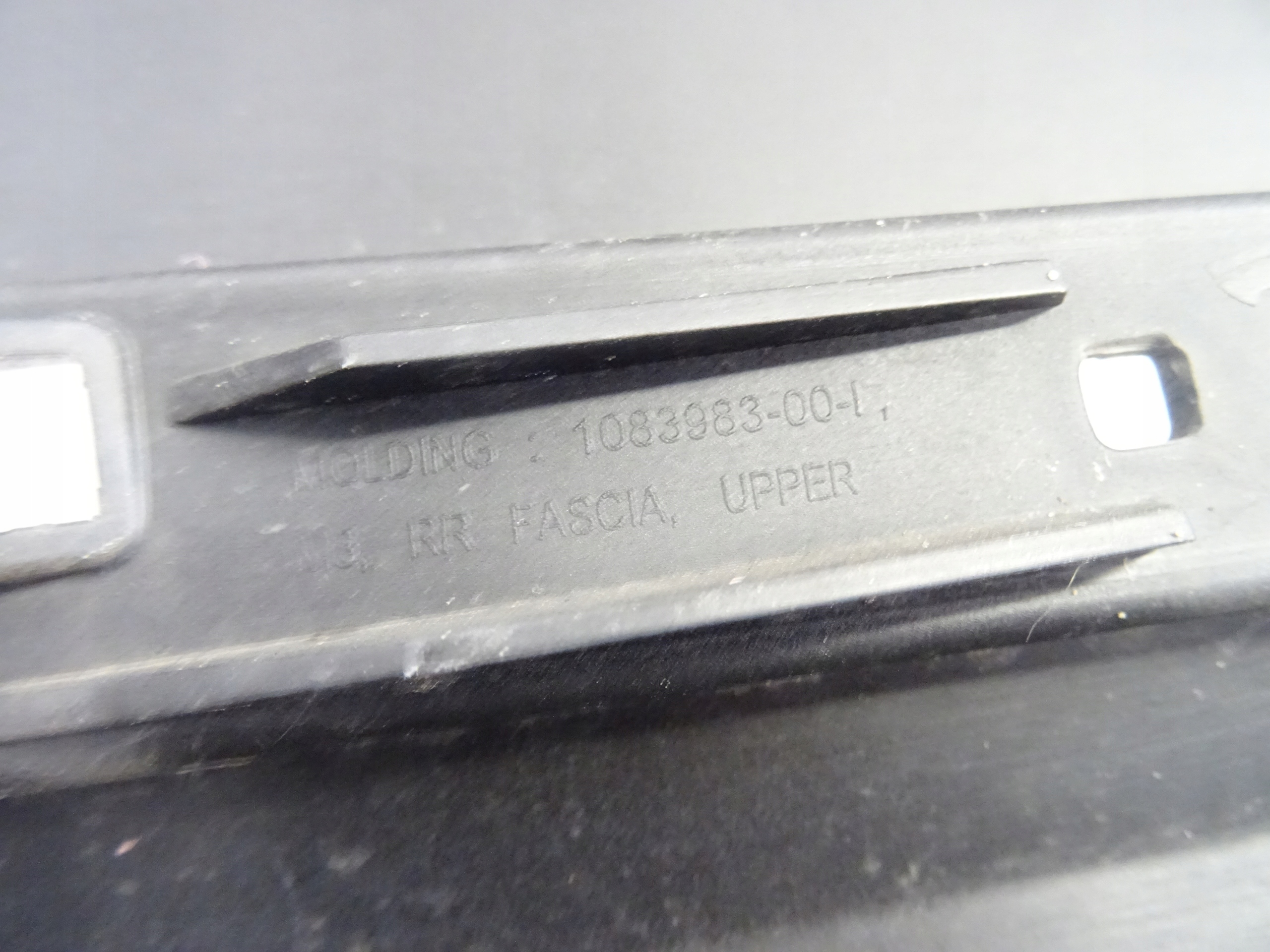 Tesla Model 3 bumper rear part rear