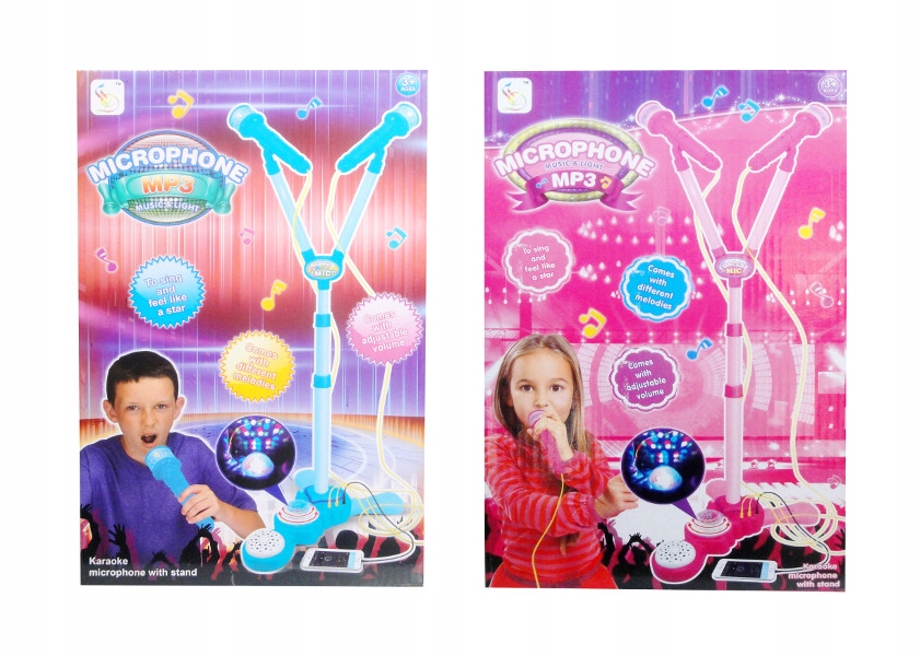 MIKROFON STOJĄCY DUET NA BATERIE TELEFON MP 3 EAN (GTIN) 5902496163755