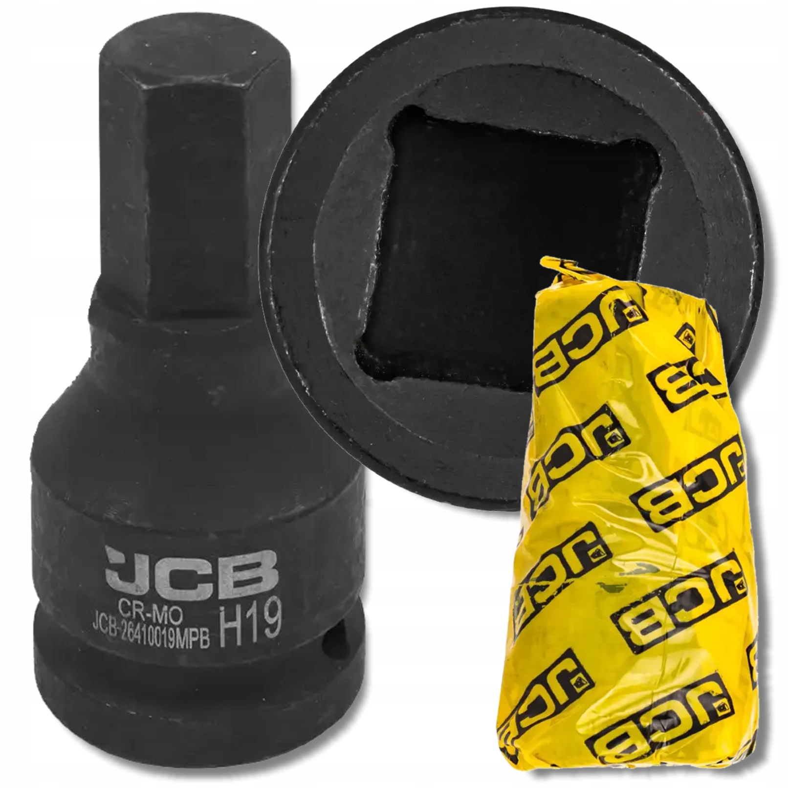 Nasadka bit udarowa 3/4" 6-kątna Cr-Mo klucz nasadowy 19 mm Jcb
