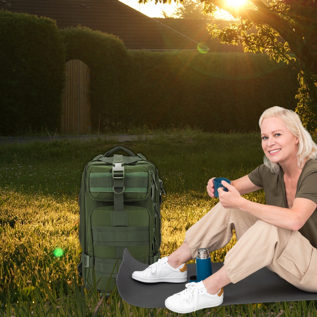 Plecak Taktyczny Wojskowy Militarny Survival Survivalowy turystyczny Model zielony