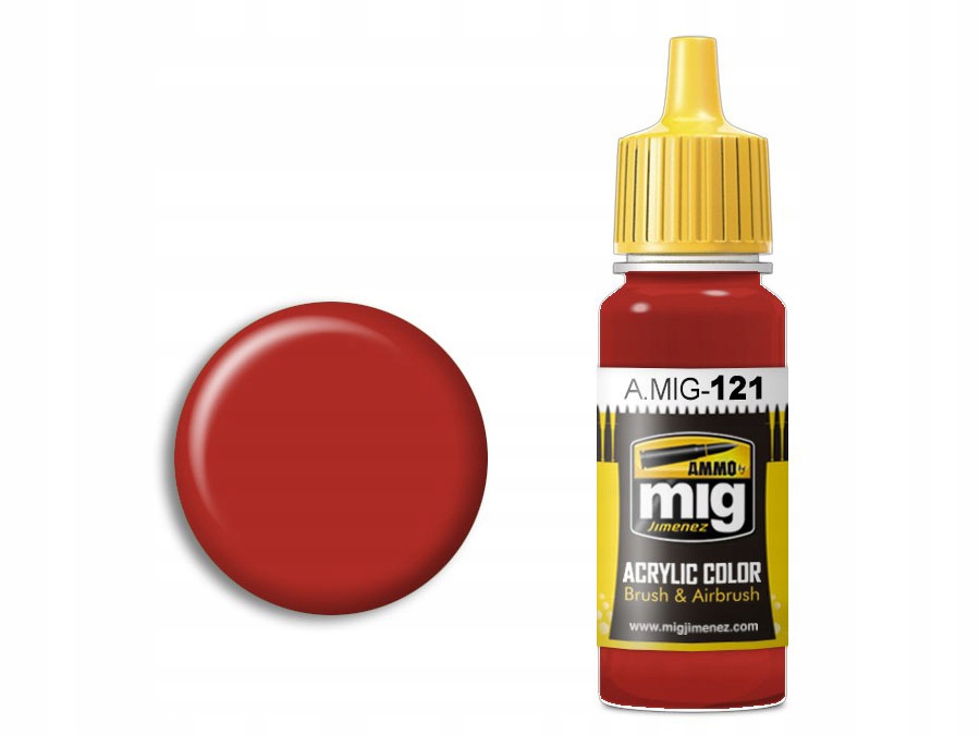 Farba akrylowa Blood red A.MIG121 Ammo Mig Jimenez