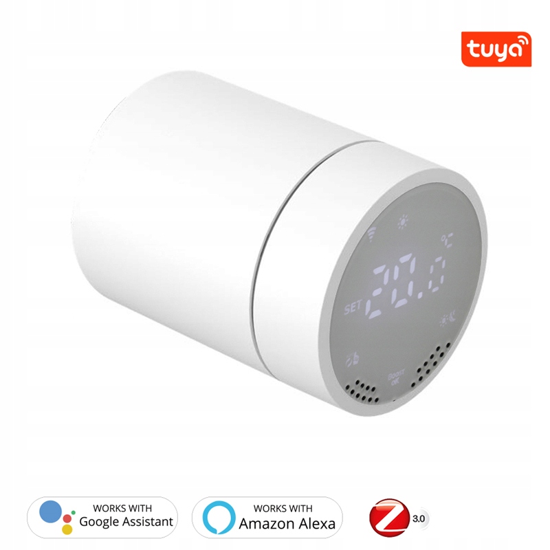 INTELIGENTNA GŁOWICA TERMOSTAT TUYA ZIGBEE WIFI Marka ZigBee