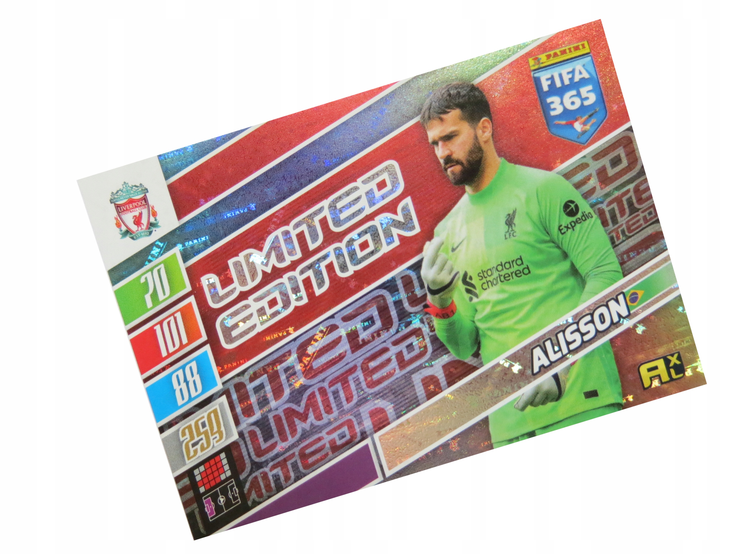 Panini Fifa 365 2022 Karty Piłkarskie Limited Alisson Liverpool Fc