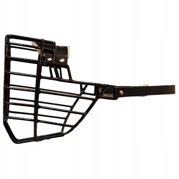 Levně Náhubek kovový Rotvajler pes, gumoplast 140 x 160 x 120 mm