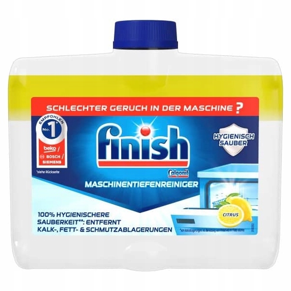 FINISH PŁYN DO CZYSZCZENIA ZMYWAREK LEMON 250ml