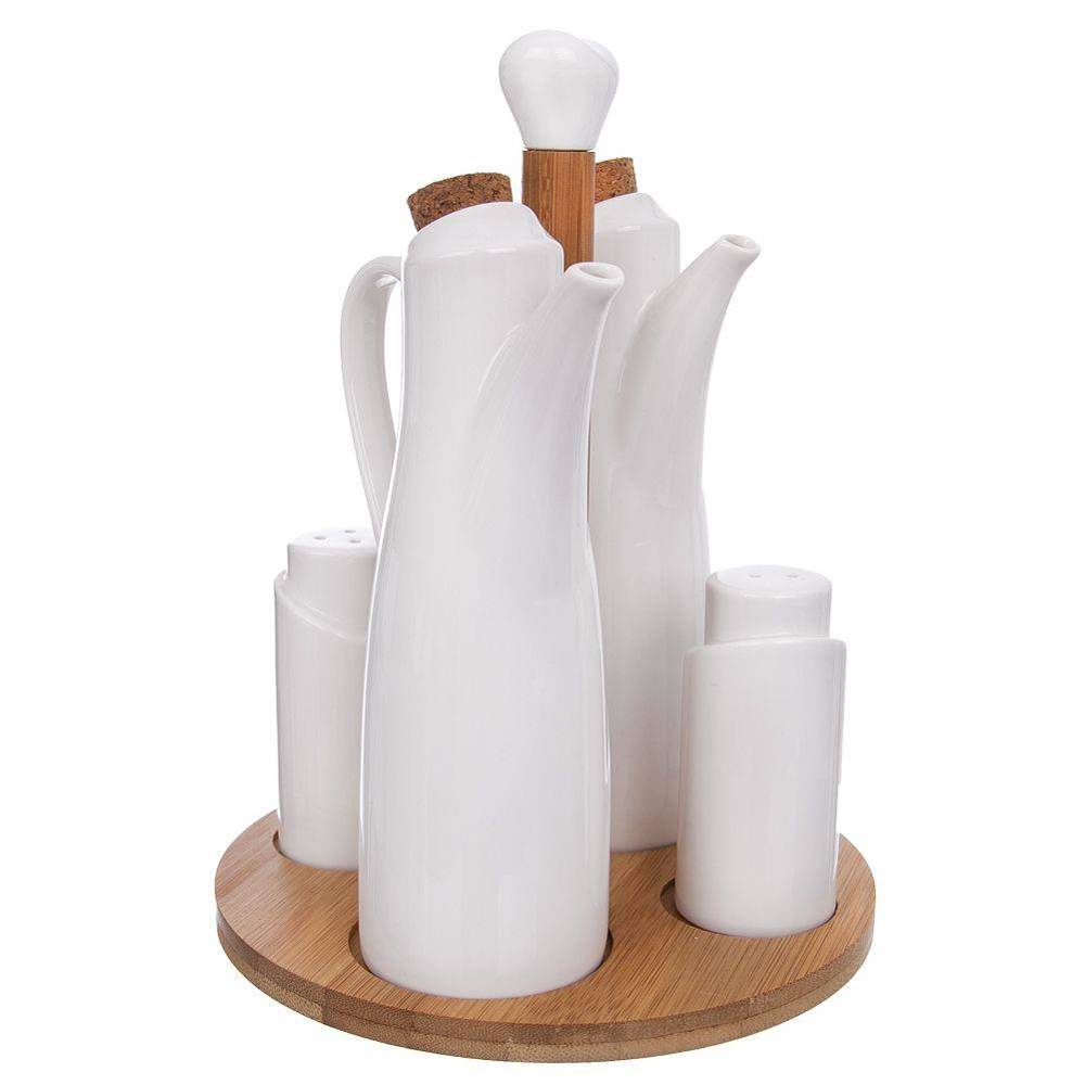 

Porcelanowy przyprawnik 5 elementów porcelana