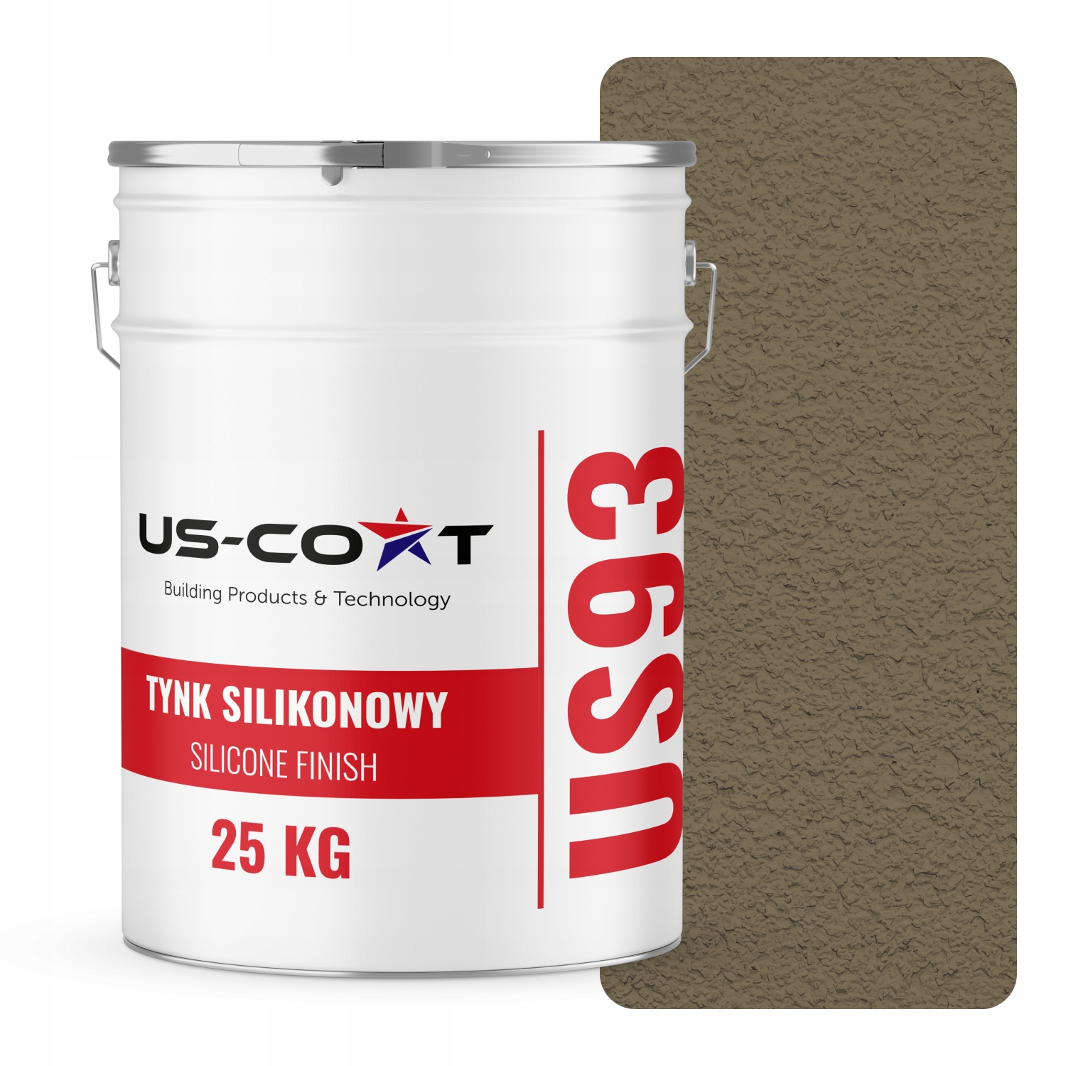 Silikónová Fasádna Omietka Khaki F455 25KG Baranek Granulácia 3.0 mm