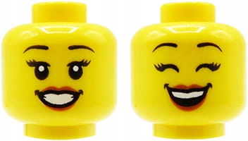 

Lego głowa główka 3626cpb2379 dwustronna damska