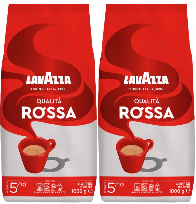 Levně Lavazza Qualita Rossa káva Arabica Robusta 2x1 kg