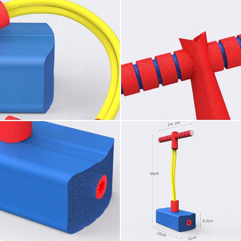 Skoczek Pogo do zabawy dla dzieci- czerwony Płeć chłopcy dziewczynki