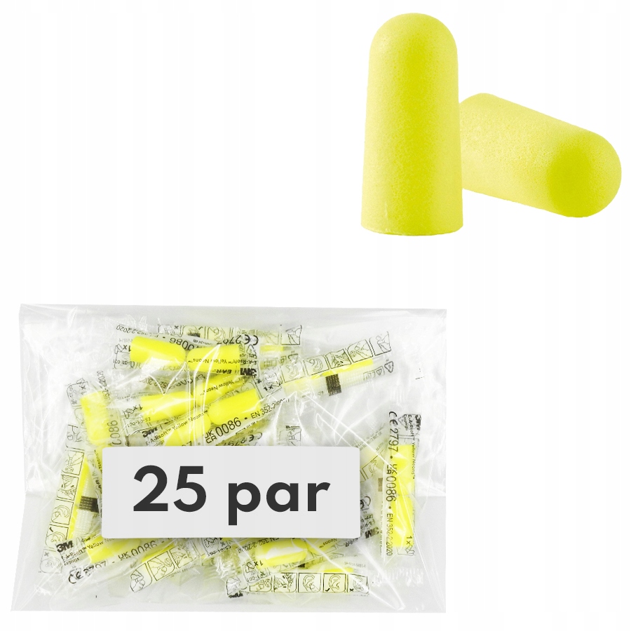 ZATYCZKI STOPERY DO USZU EAR SOFT 3M 25 par