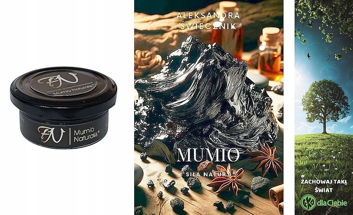 Zestaw Mumio Naturalis 50 gr i książka Mumio siła natury