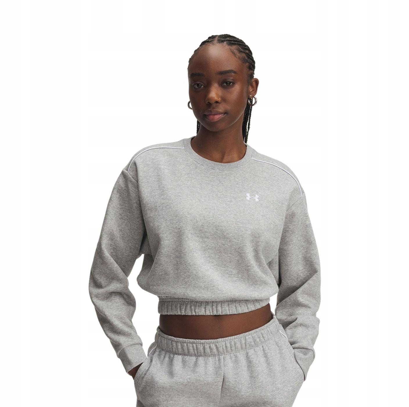 Damska Bluza Ua Rival Fleece Piped Crew S