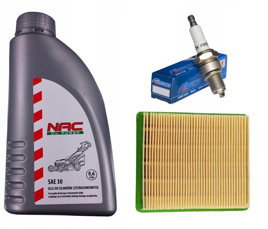 

Olej świeca filtr kosiarki LS46 LS50 silnik Nac