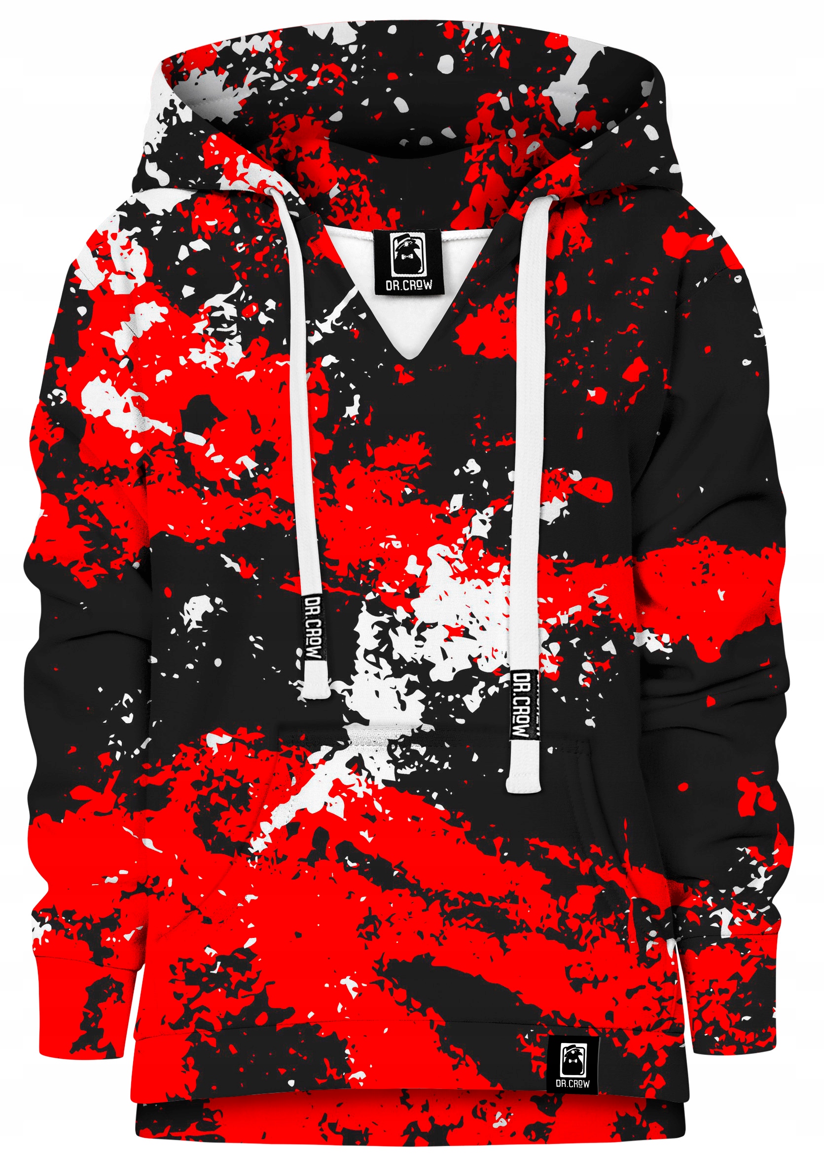 

Dziecięca Bluza Print Dr.crow Marble Black Red 140