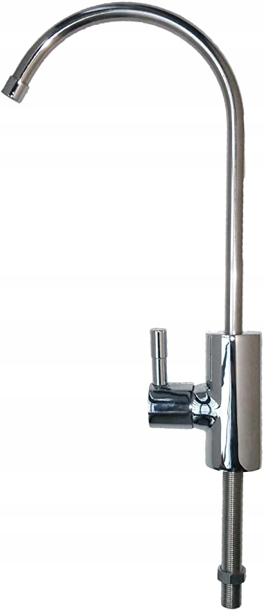 Хромированный мини-кран с лебединой шеей для воды