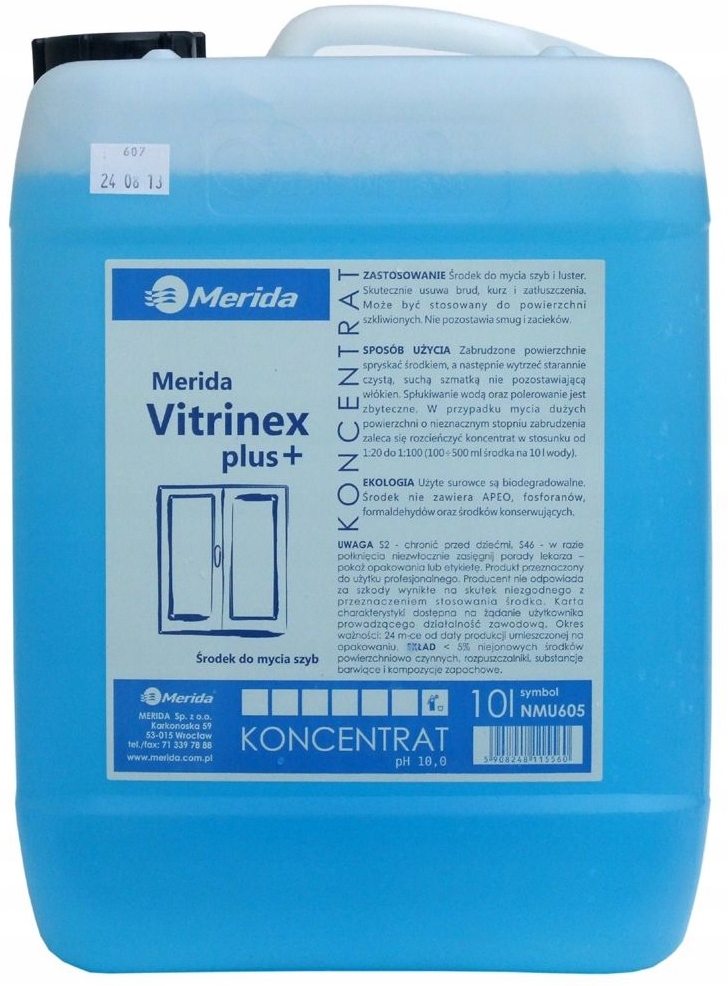 

Środek Do Szyb Merida Vitrinex Plus 10 L NMU605