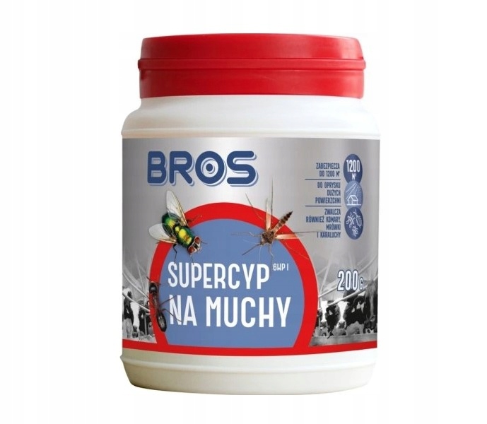 

Bros Supercyp 6WP Preparat do oprysku na muchy