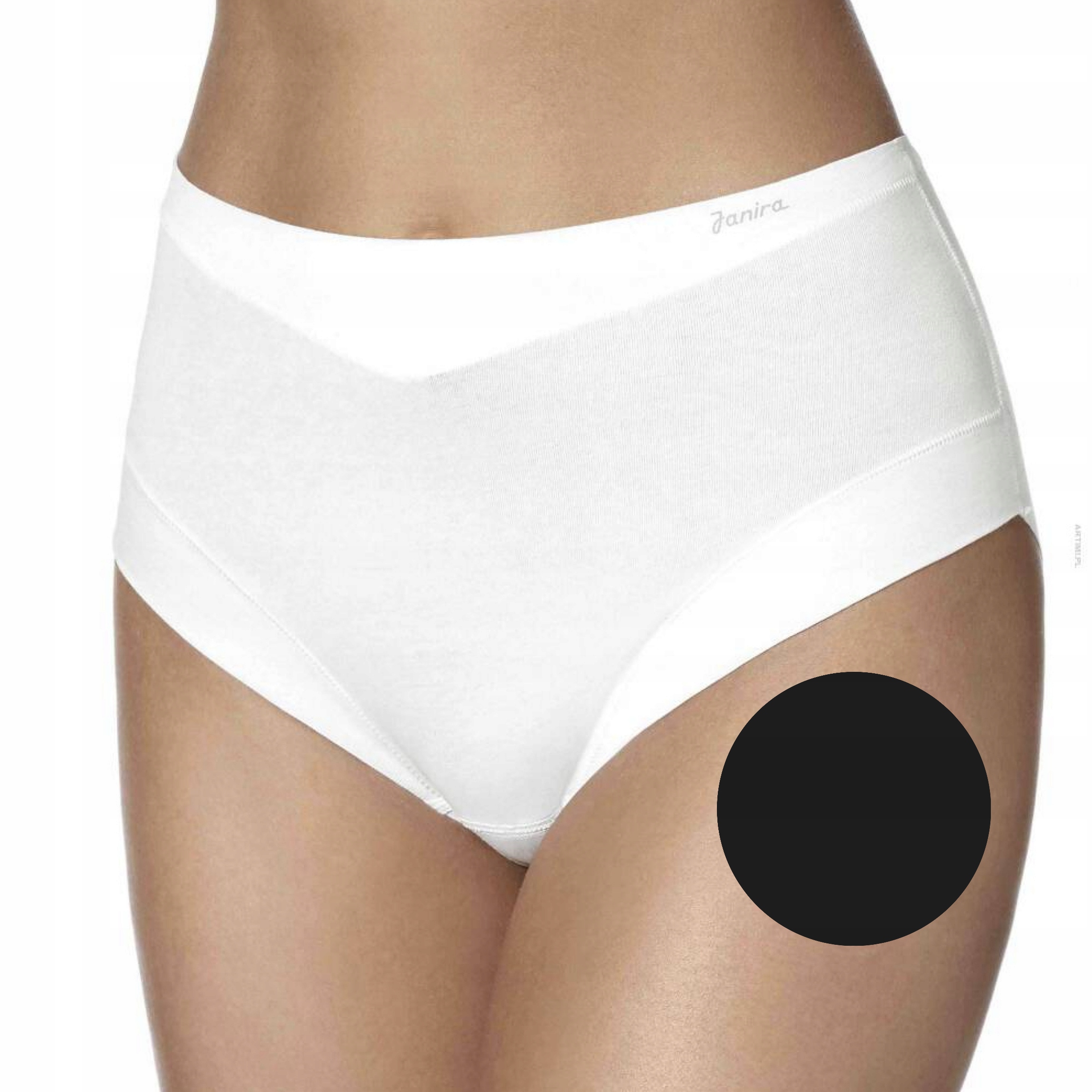 Janira Slip Cotton Band Black1031863 kalhotky černé M