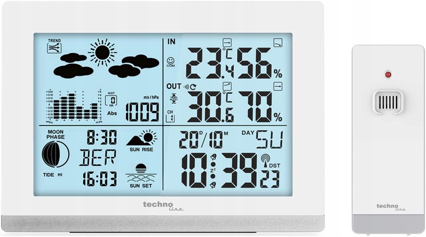 Bezdrátová Meteorologická Stanice Dcf Teplota Vlhkost