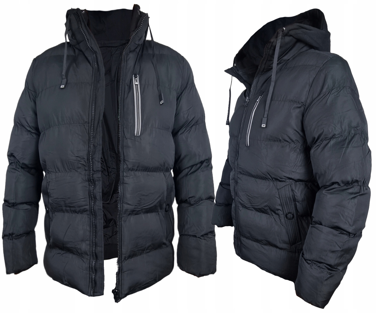 

Męska Zimowa Kurtka Puchowa Ocieplana Pikowana M