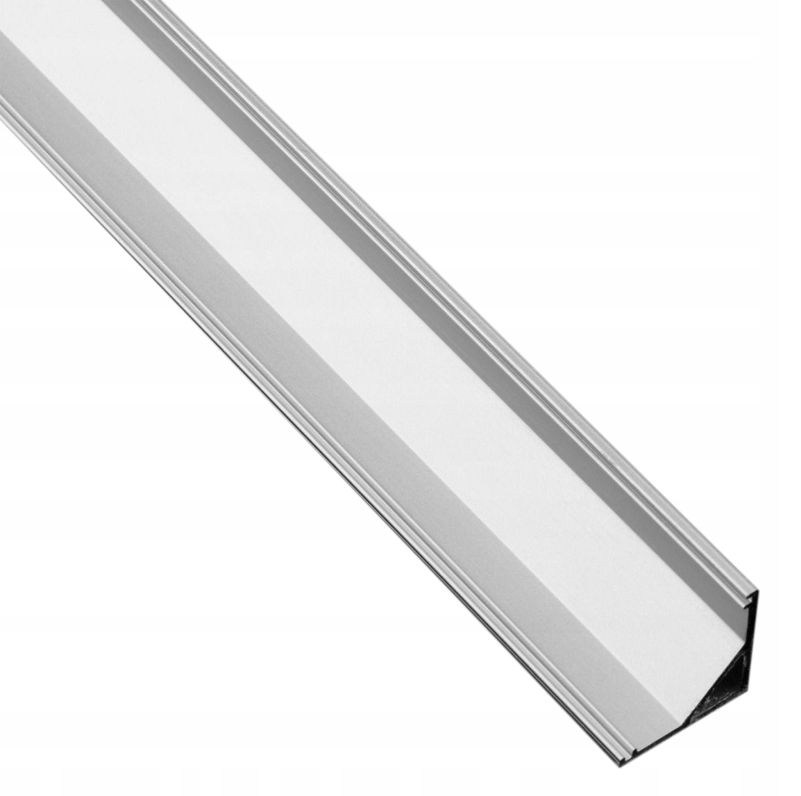 1mb Profil alu NAROŻNY SREBRNY Szeroki kąt + Klosz Typ profil do LED