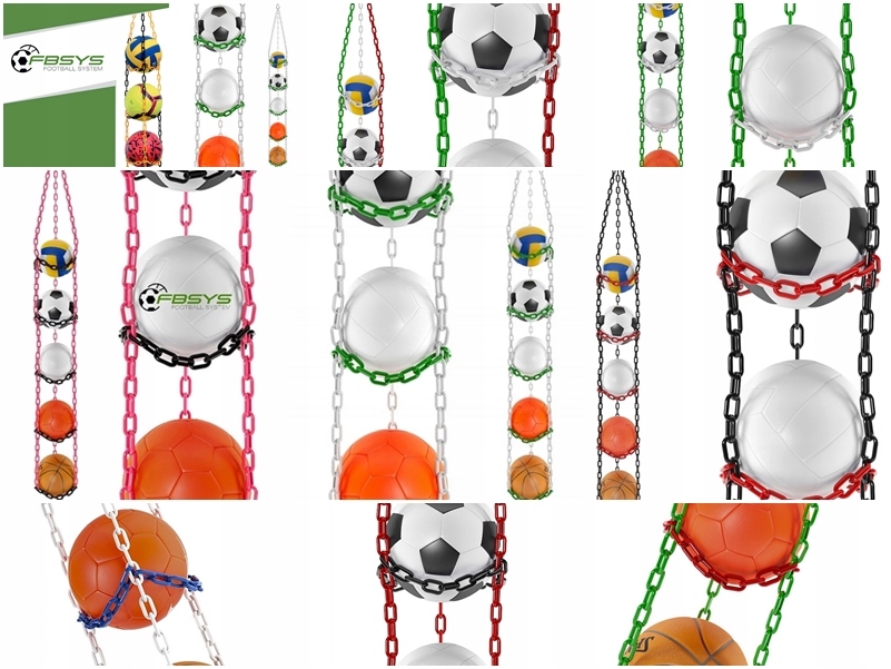 Super WIESZAK REGAŁ PÓŁKA NA PIŁKI x5 piłek FBS c Producent inna