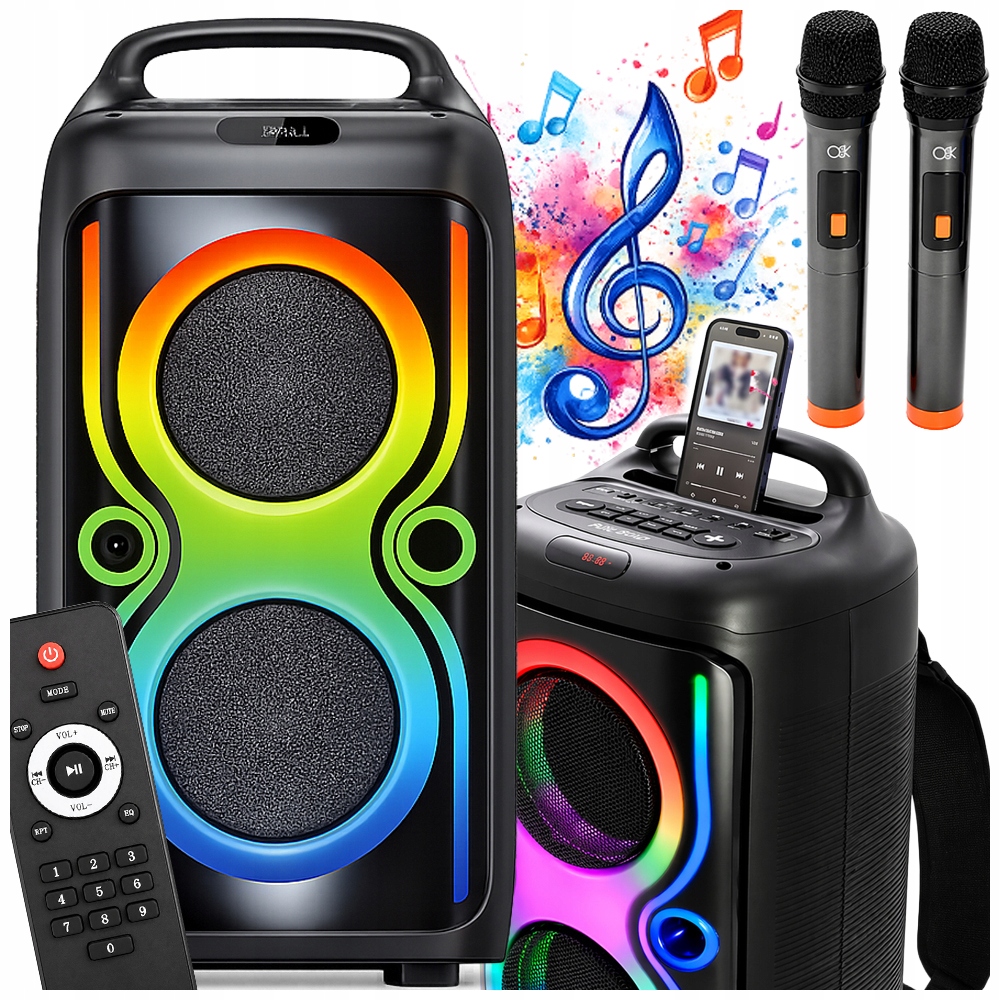 Bezdrôtový Bluetooth Reproduktor Prenosný Usb Rádio Fm Aux Karaoke Batoh