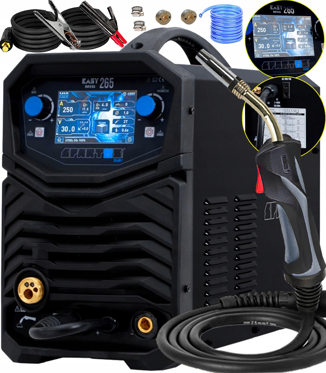 Poloautomatický Svařovací Stroj Spartus 250A 400V Tig Mma