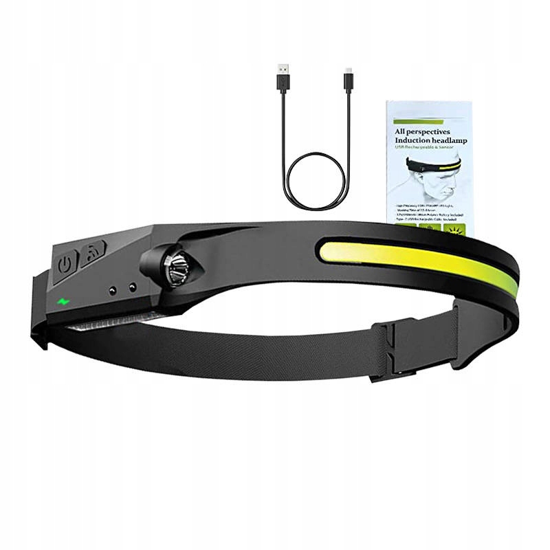 SUPERFIRE LATARKA CZOŁOWA HL65 340LM USB-C CZOŁÓWKA LAMPKA NA GŁOWĘ LED