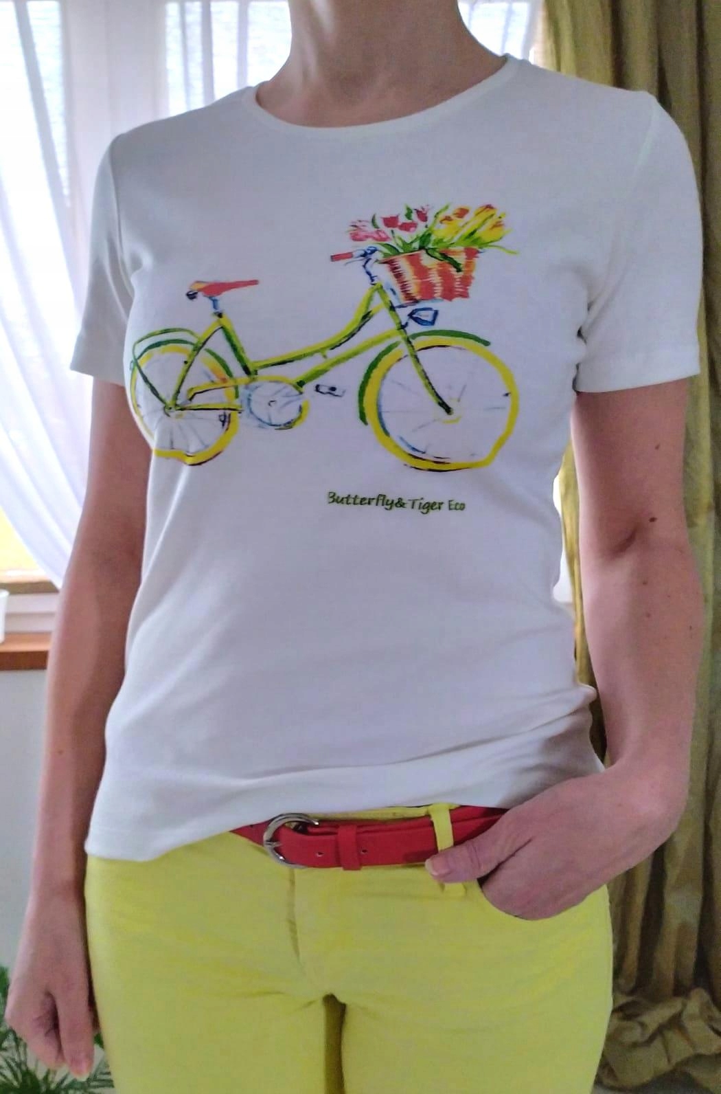 

T-shirt Bluzka Rower ecru Xs Butterfly&Tiger